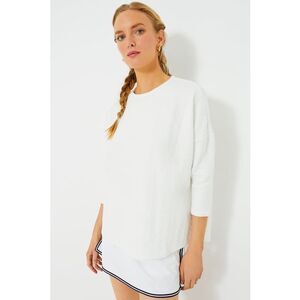 TNUCK SPORT White Cable Ally Swing Sweatshirt XL/XXL
